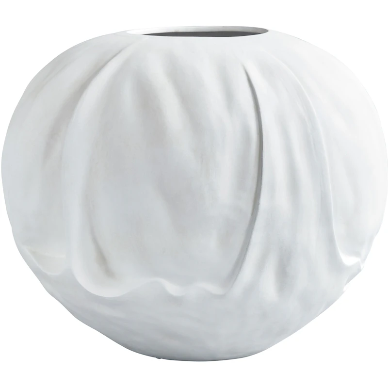 Orimono Vaas 50 cm, Gebroken Wit