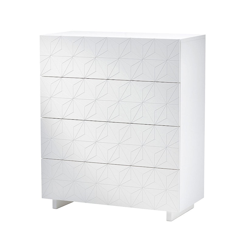 Stars Chest Of Drawers, White/ White