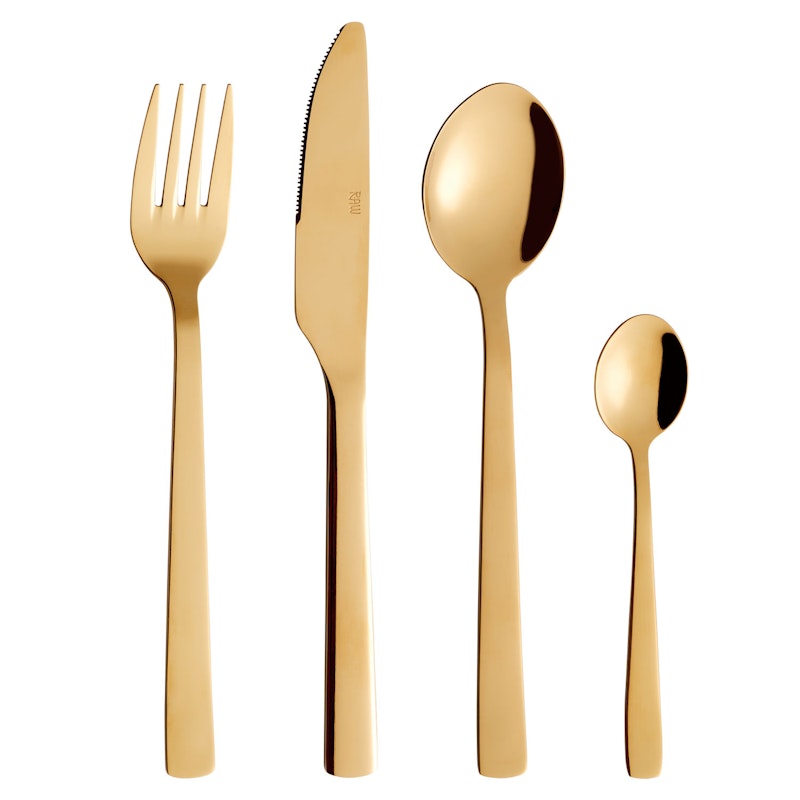 Raw Bestekset 48 Stuks, Goud