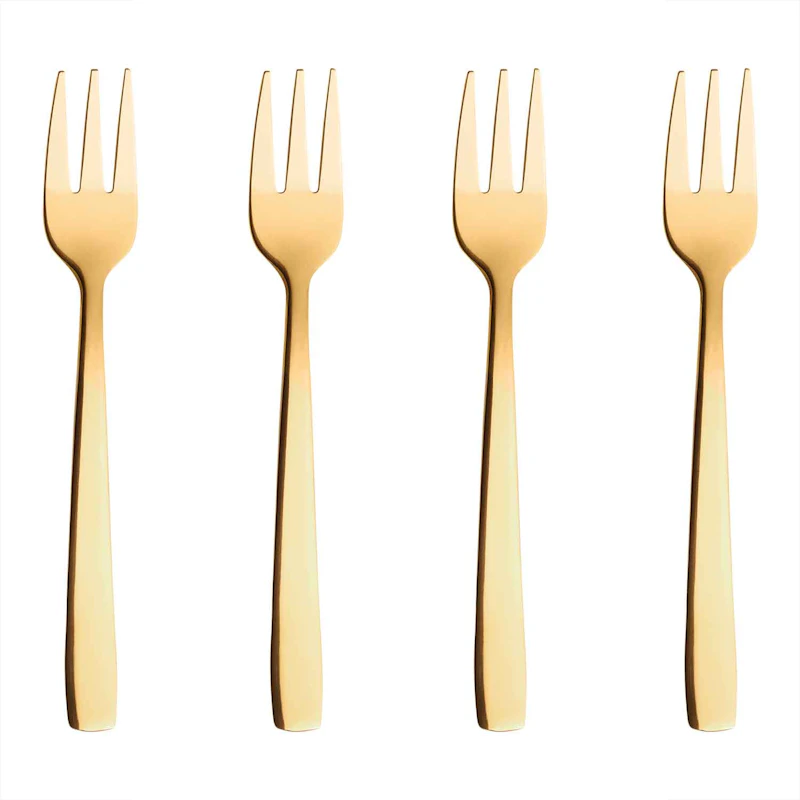 Raw Taartvorkje 4 stk, Goud