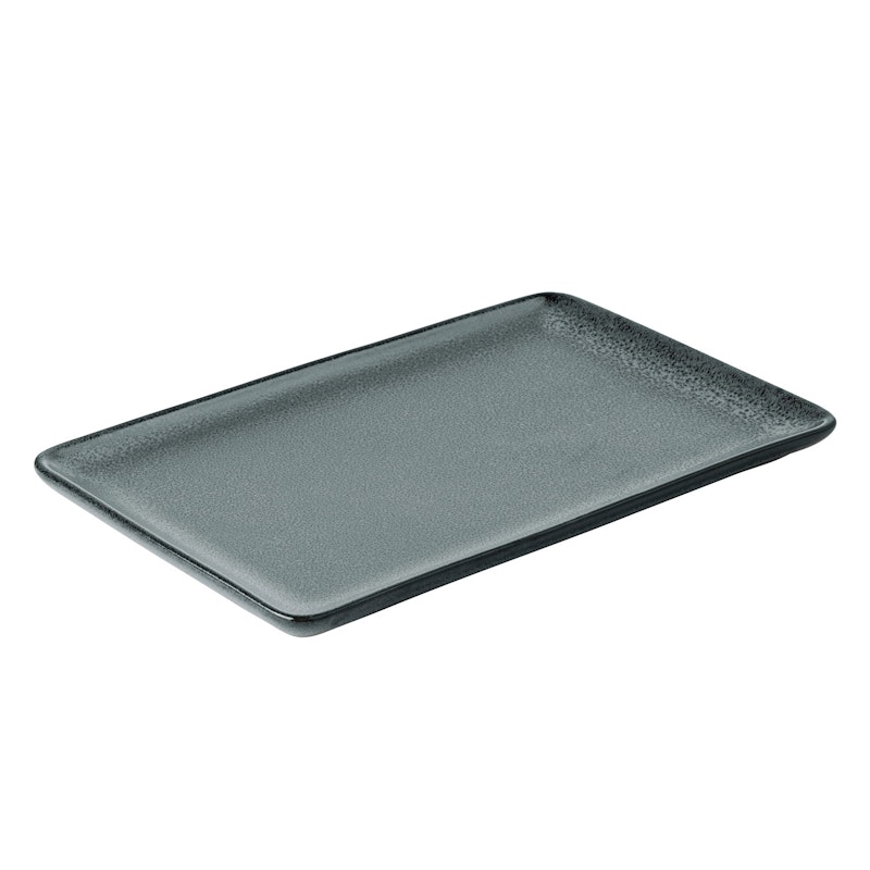 Raw Rectangular Plate 23,5x15 cm, Northern Green