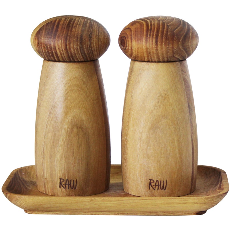 RAW Teak Slijpset Met Dienblad