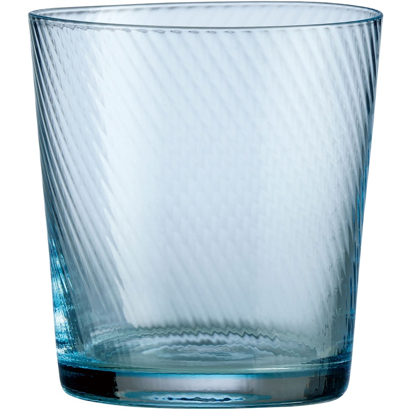 RAW Unique Swirl Drinkglas Laag 30 cl, Lichtblauw