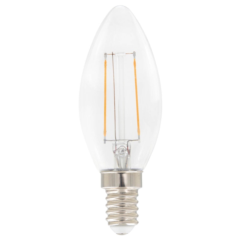 Filament LED kronljus E14, 2700K 250lm 2,5W Dimmable