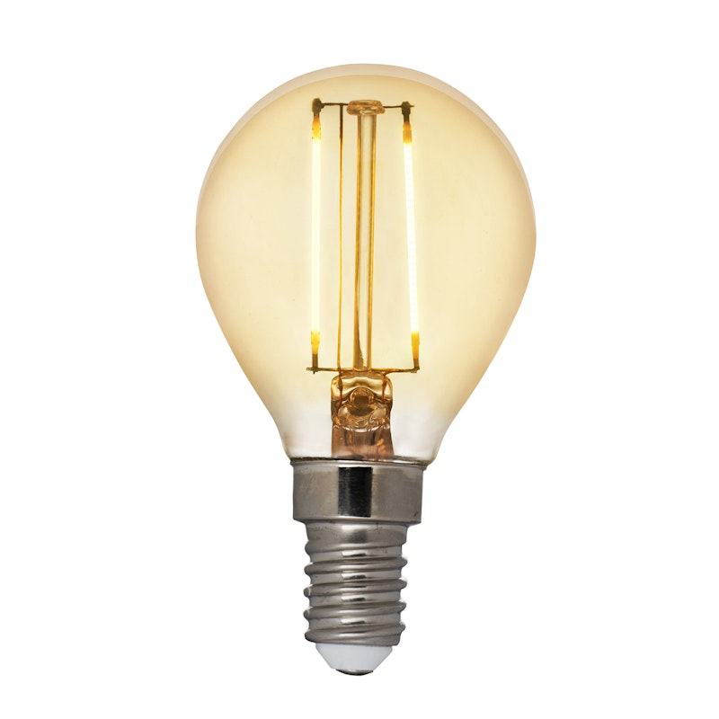 LED Filament Amber P45 4,5W E14 360lm Dimmable