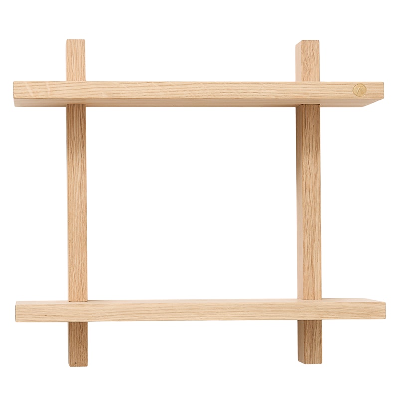 Treat Wandplank Dubbel 34x34 cm, Eiken