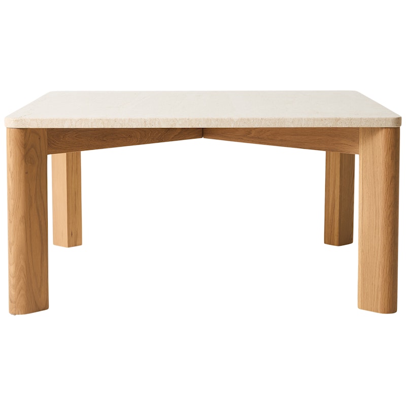 Evoke Salontafel Marmer Creme, 80x80 cm