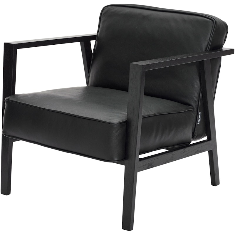 LC1 Loungestoel, Zwart Gelakt Eiken/Zwart