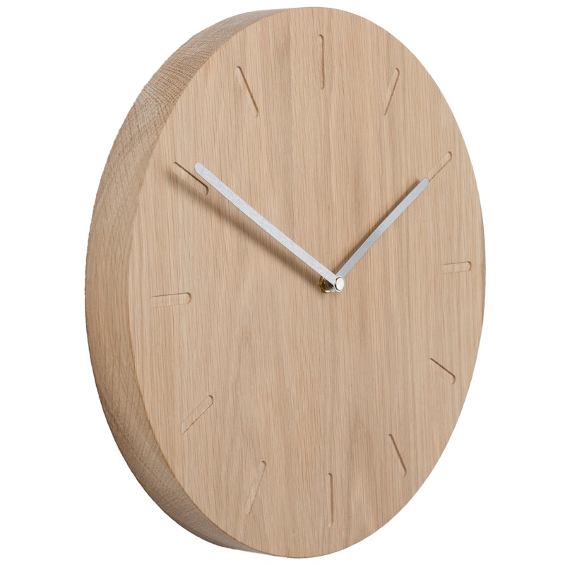 Watch:Out Wandklok, Eiken / Staal