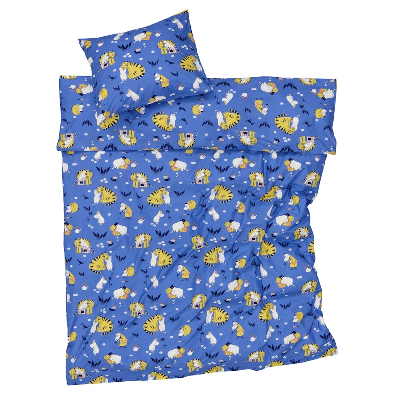Moomin Bedset 150x250 cm, Moemins Blauw