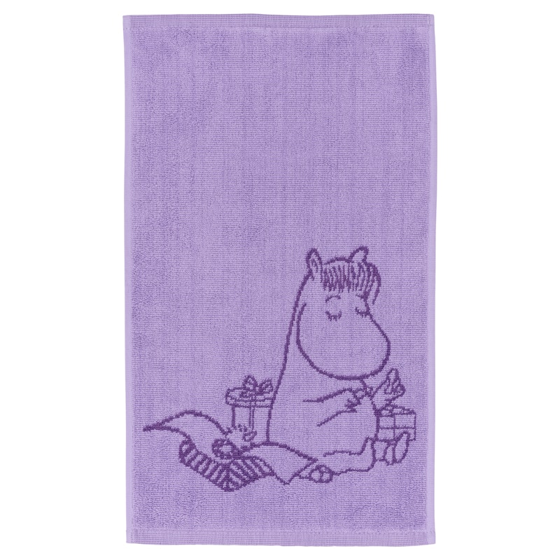 Moomin Handdoek 30x50 cm, Troela Paars