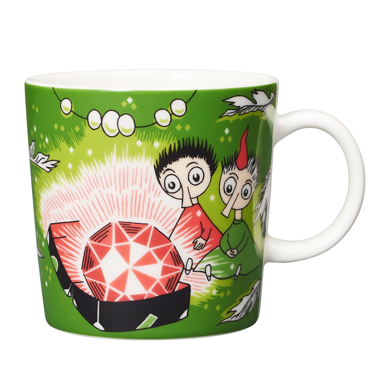 Moomin mug 30 cl Thingumy and Bob green