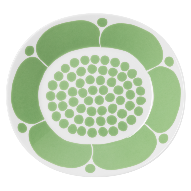 Sunnuntai oval Bord 25 cm, Groen