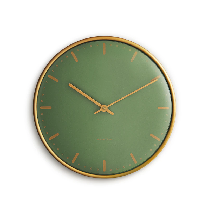 City Hall Wandklok Ø 21 cm, Groen