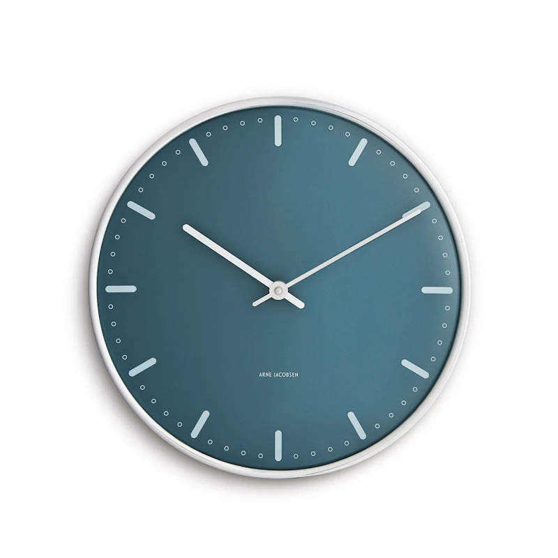 City Hall Wandklok Ø 21 cm, Blauw