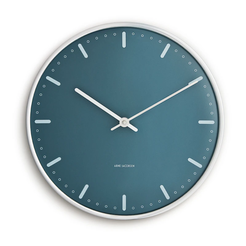 City Hall Wandklok Ø 29 cm, Blauw