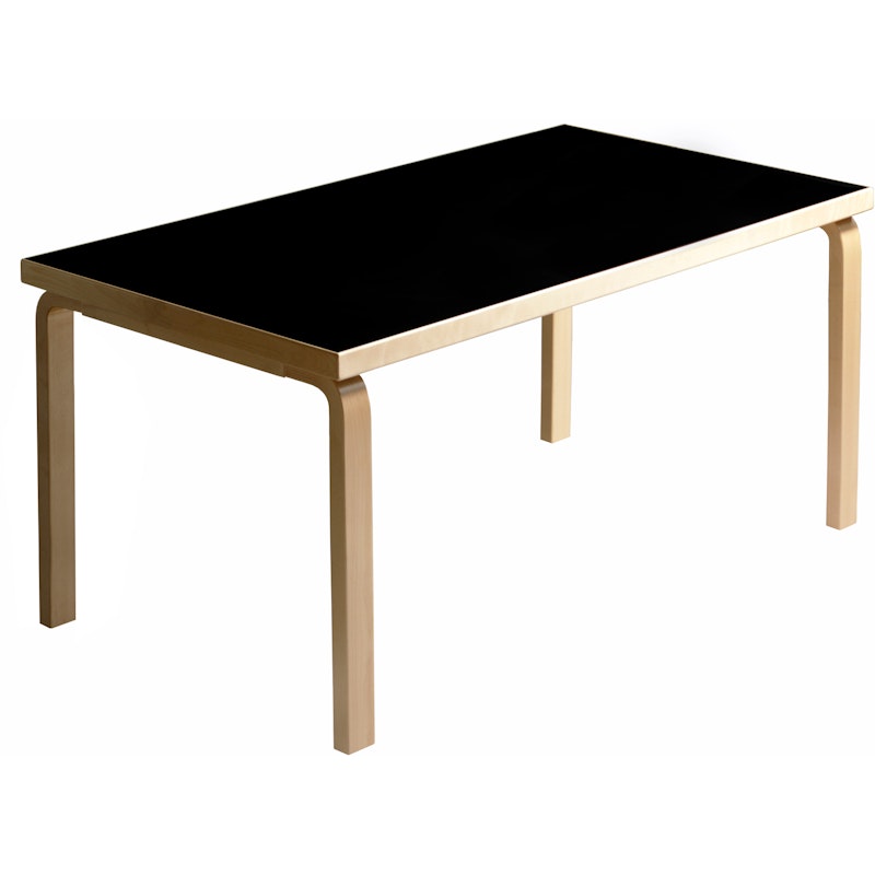 82B Tafel 85x135 cm, Zwart Linoleum