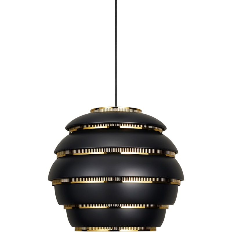 Beehive A331 Hanglamp, Zwart/Messing