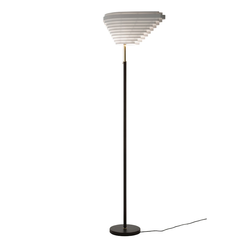 A805 Angel Wing Vloerlamp, Gepolijst Messing