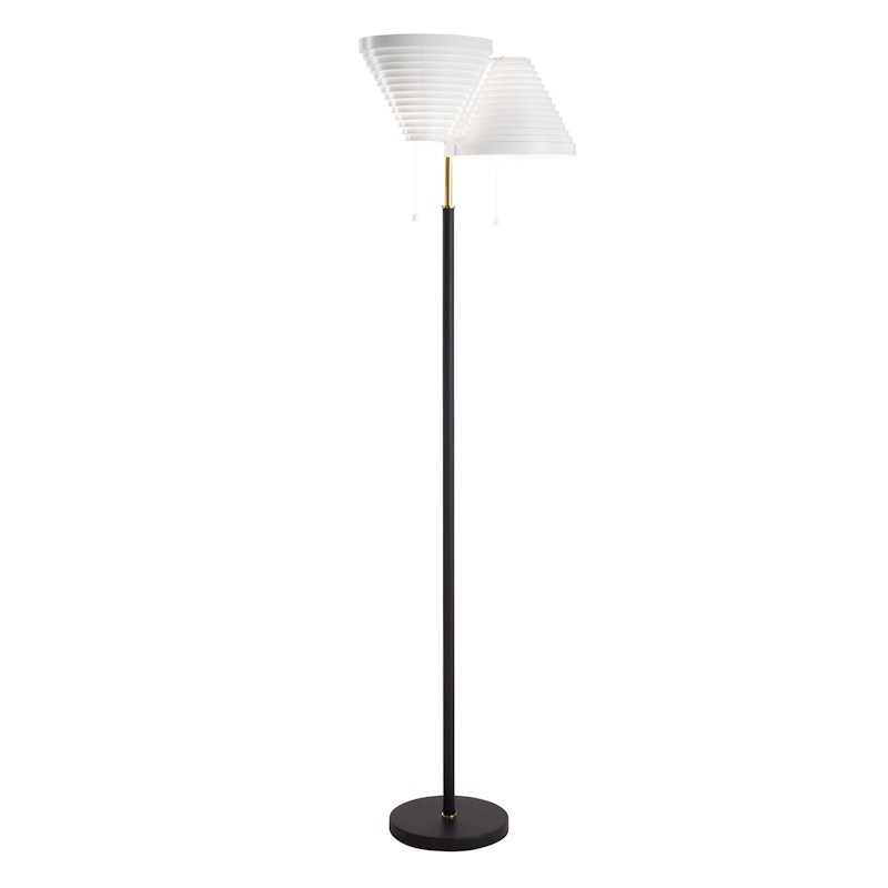 A810 Vloerlamp, Gepolijst Messing