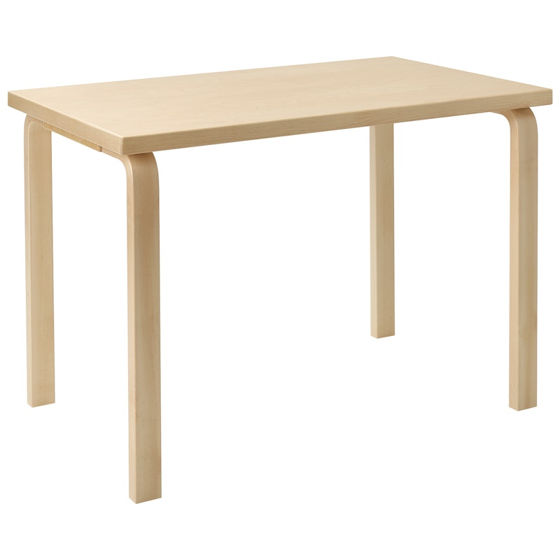 Aalto 80B Kindertafel Rechthoekig 60x100 cm, Berken