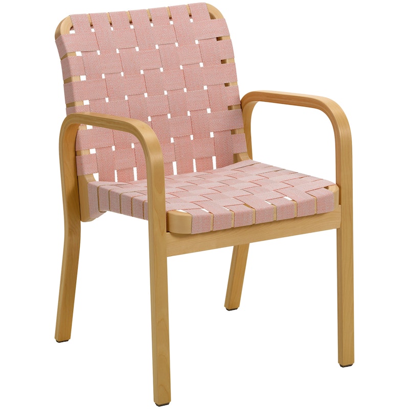 Armchair 45 Armchair, Honey Stained Birch / Red Webbing