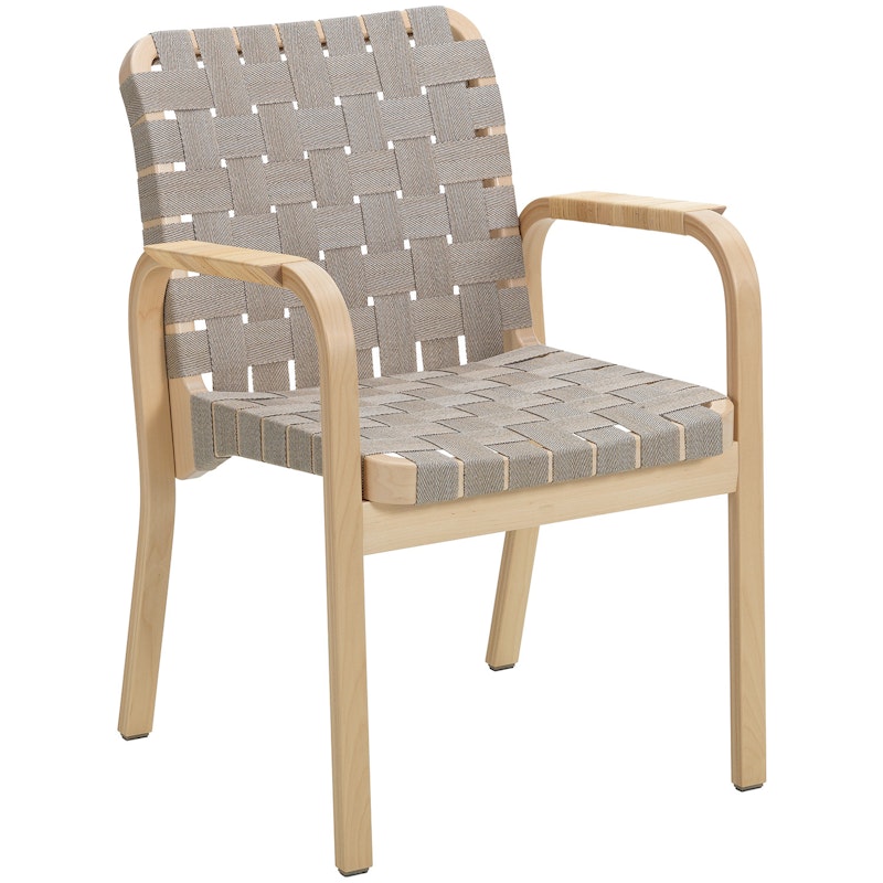 Armchair 45 Armchair, Clear Lacquered Birch / Natural Webbing