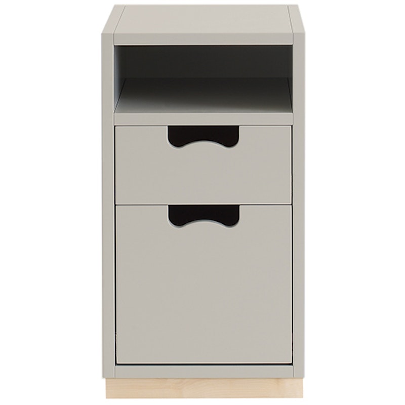 Snow G3 Drawer Unit With Base, Light Grey