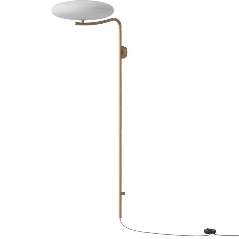 Model 2065 Wandlamp, Wit / Champagne