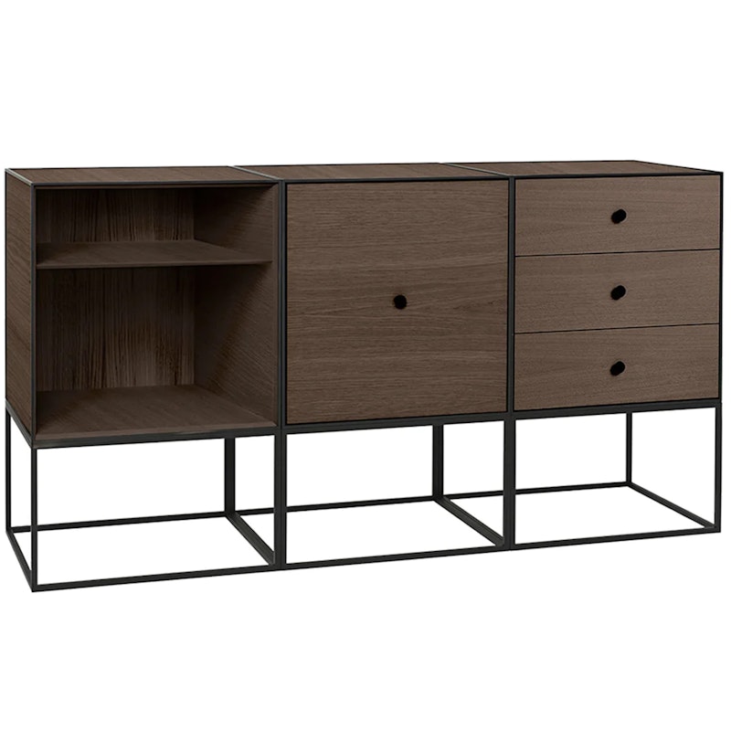 Frame 49 Trio Dressoir met Frame, Gerookt Eiken