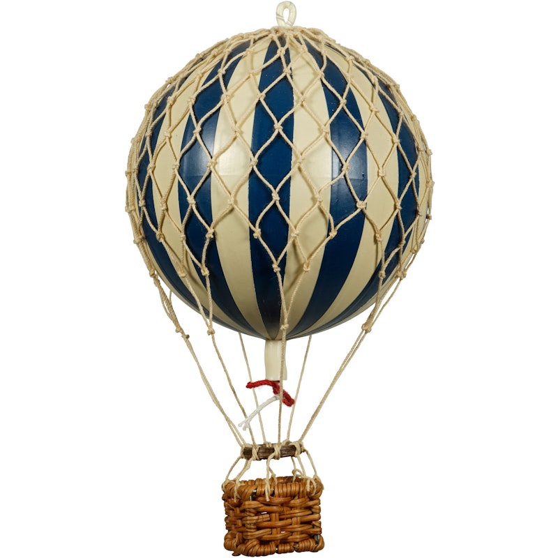 Floating The Skies Luchtballon 13x8.5 cm, Navy Blue / Ivoor