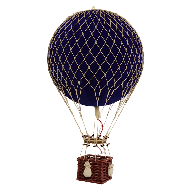 Royal Aero Luchtballon Fluweel Ø32 cm, Blauw