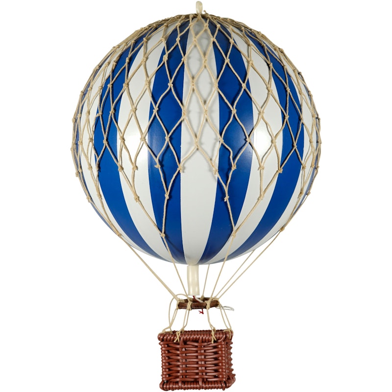 Travels Light Luchtballon 18x30 cm, Blauw / Wit