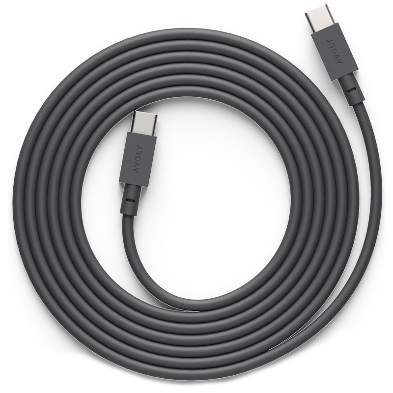 Cable 1 Oplaadkabel USB-C / USB-C 2 m, Stockholm Zwart