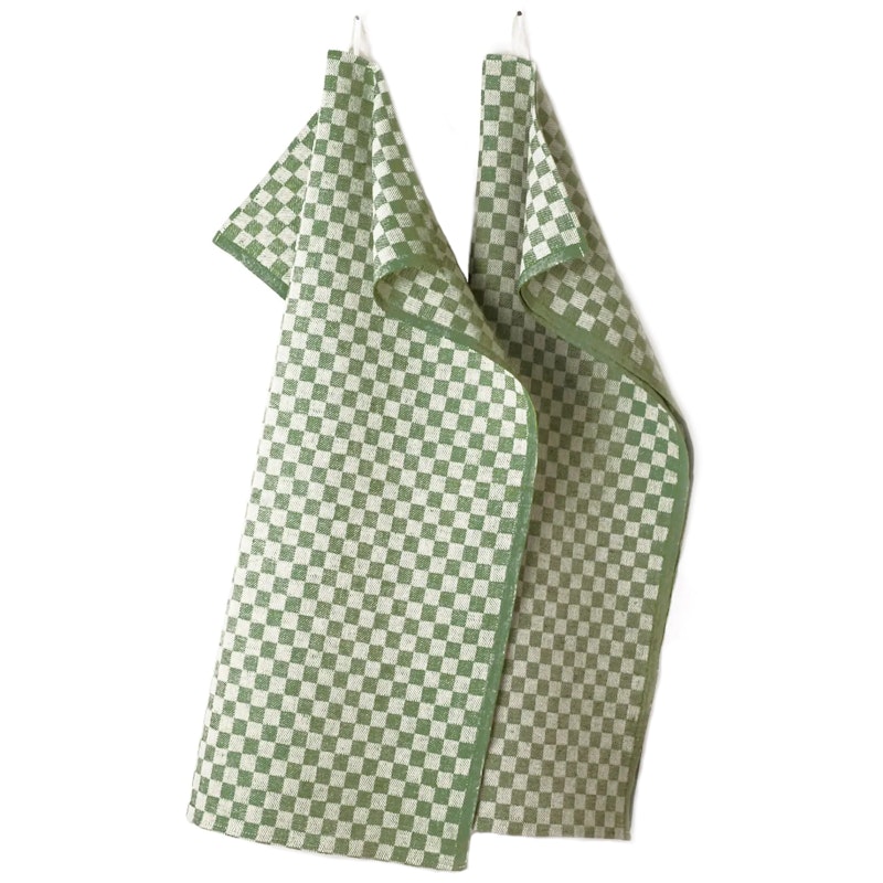 Schack Theedoek 50X70 cm Pak van 2, Donkergroen