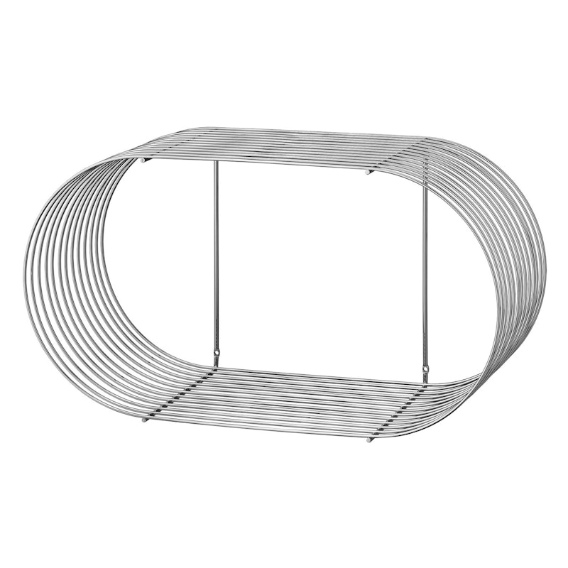 Curva Schap Groot 61.4 x 33 cm, Zilver