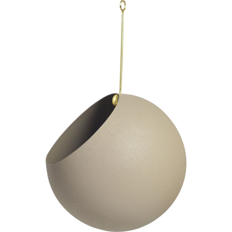 Globe Hangpot Ø21x32 cm, Taupe