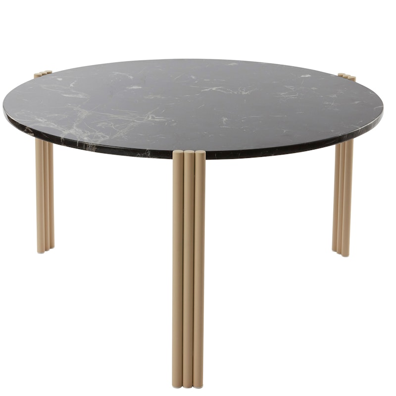 Tribus Salontafel, Gemaakt van staal 80 cm, Zwart/Zand