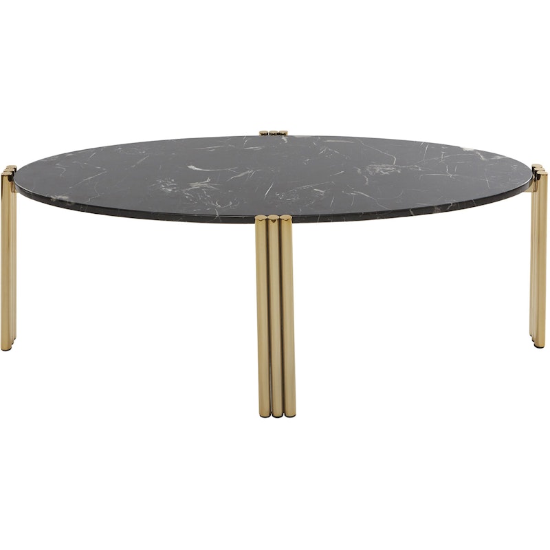 Tribus Salontafel Ovaal, Goud / Zwart