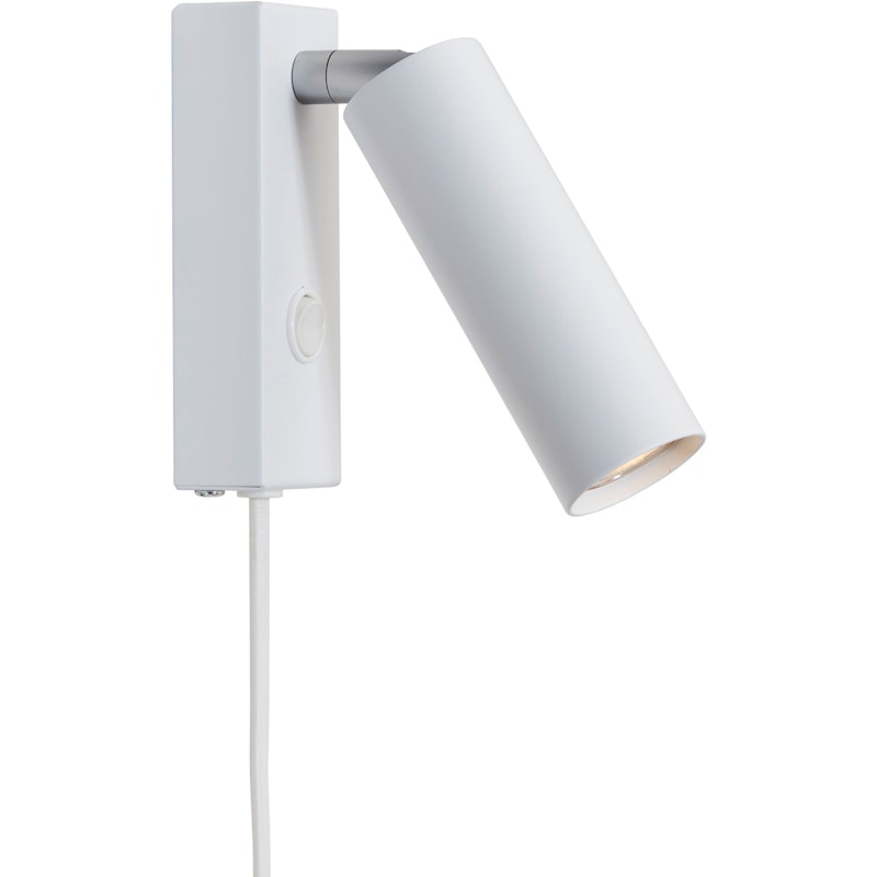 Cato Slim Wandlamp, Mat Wit