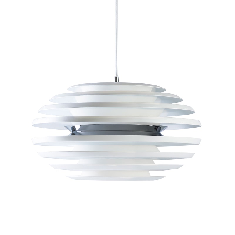 Ellipse Pendant Ø50 cm, White/Chrome