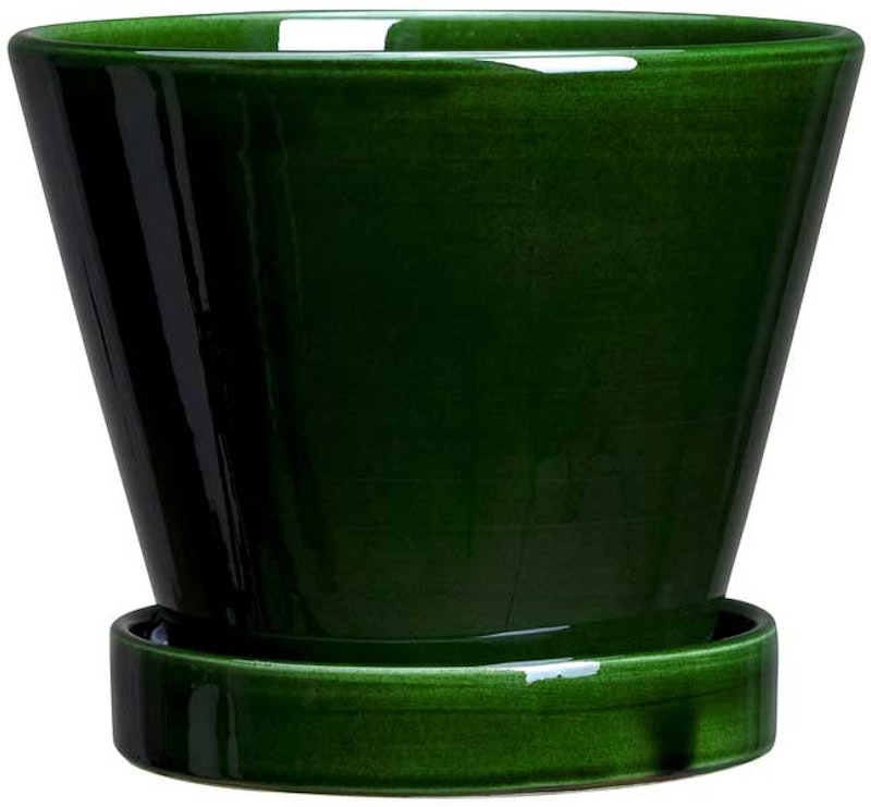 Julie Pot Met Schotel Emerald Green, 19 cm