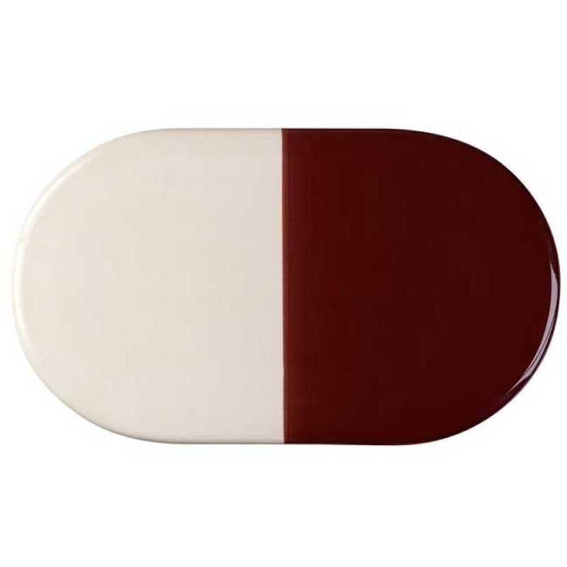 Nuna Dienblad 34 cm, Sandstone / Deep Burgundy