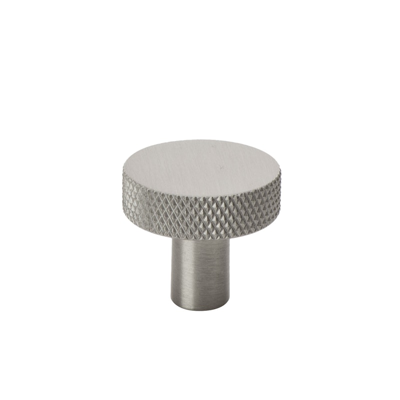 Flat Knob 26, Stainless Steel