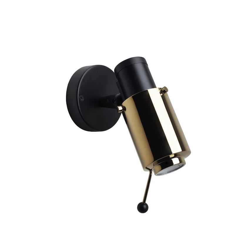 Biny-Spot Wall Lamp, Black/Gold