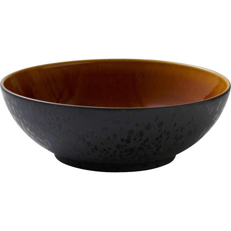 Bitz Salad Bowl, Black/Amber