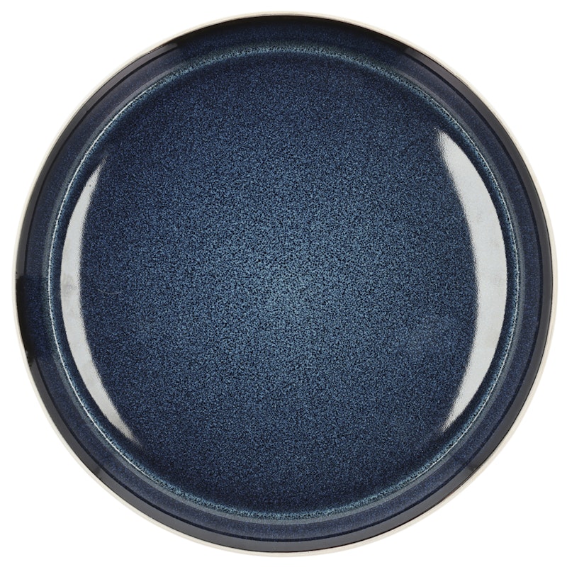 Gastro Bord Ø27 cm, Donkerblauw / Wit