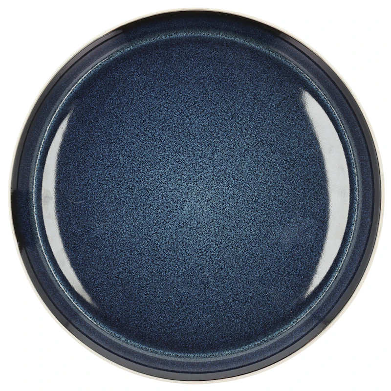 Gastro Bord Ø27 cm, Donkerblauw / Wit