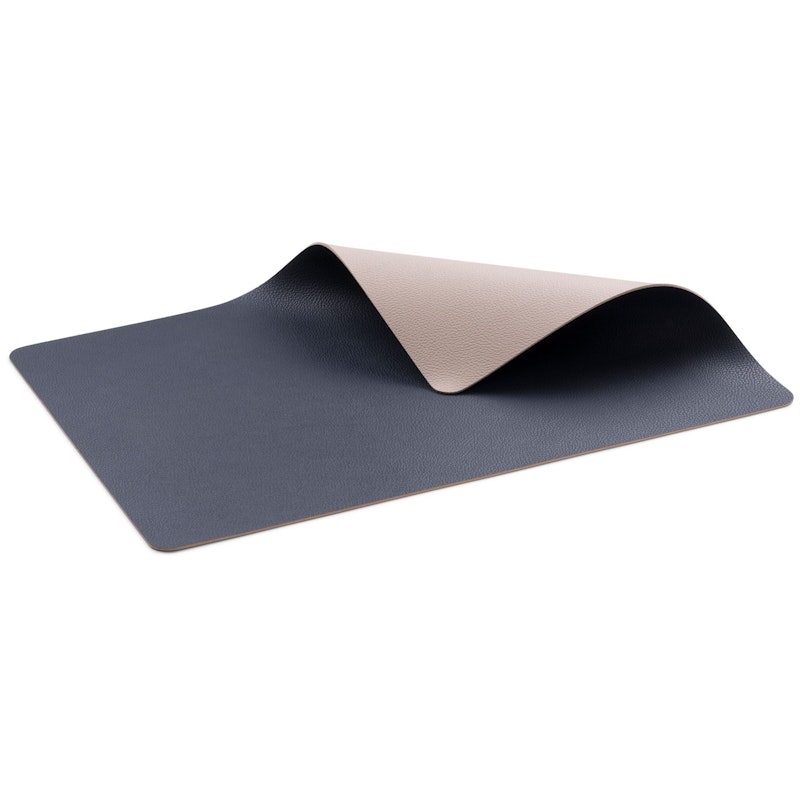 Omkeerbare Placemat Pak van 4, Blauw/Zand