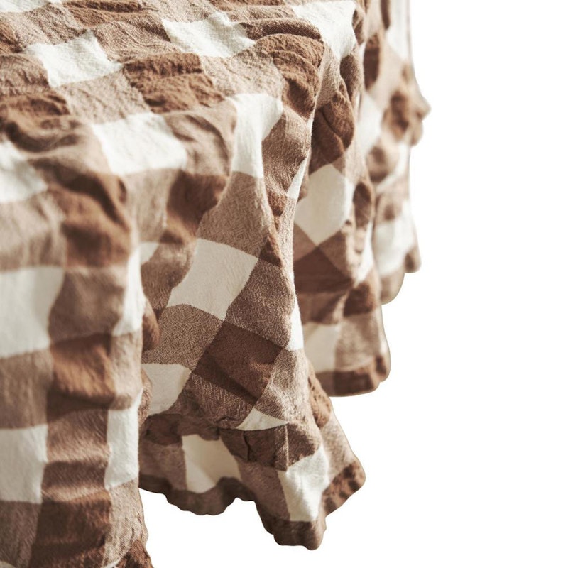 Kullavik Tafelkleed Ø170 cm, Bruin